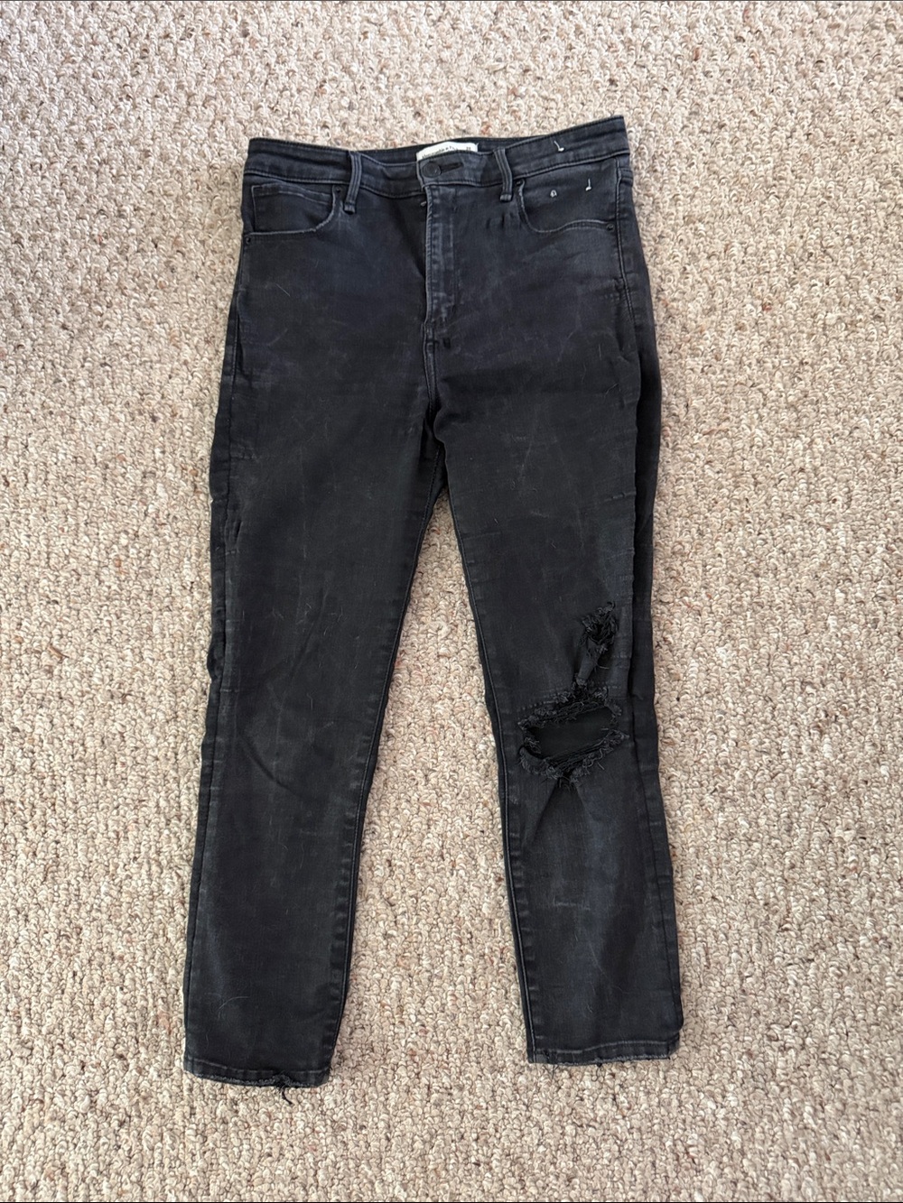 Abercrombie & Fitch Super Skinny Ankle High Rise Jeans